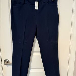 Navy Blue straight leg slacks in 14P from New York and Company